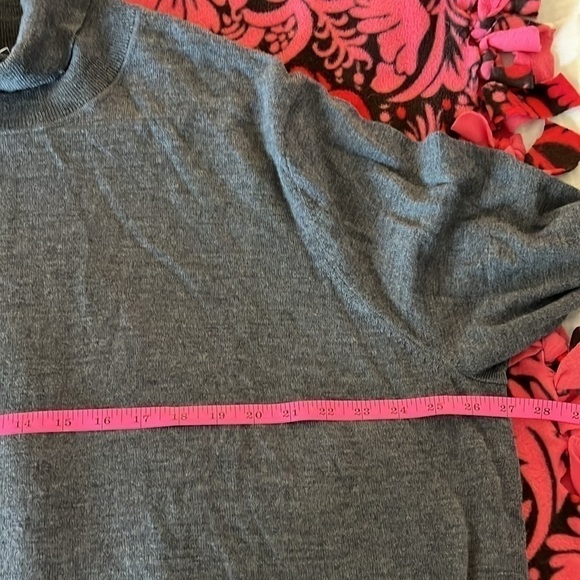 NWT Nordstrom Plus Women’s Gray 100% Washable Merino Wool Sweater Size 3XL - Picture 5 of 7